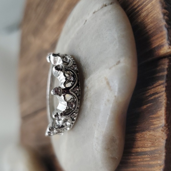 Size 5 sterling crown ring R523 - Picture 3 of 3
